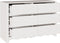 vidaXL - Ladekast - 'DRAMMEN'Wit - 111x43x73,5 - cm - Massief - Denhout