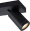 Lucide TAYLOR - Plafondspot - LED Dim to warm - GU10 - 2x5W 2200K/3000K - IP44 - Zwart (2 stuks)