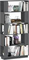 vidaXL - Boekenkast/kamerscherm - 80x25x163,5 - cm - massief - grenenhout - grijs
