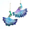 Ornament Peacock plastic h15 cm