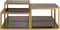 Richmond Salontafel Loua Set Van 4 Brushed Goud