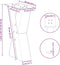 vidaXL - Salontafelpoten - 2 - st - X-vormig - 38x(42-43) - cm - staal - antraciet