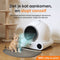 AutoPooch - Zelfreinigende Kattenbak - 65L XXL - Inclusief Grindmat & 3 Rollen Afvalzakken - Zwart/Grijs