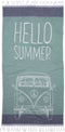 Seahorse Helloe Summer - Hammamdoek - 90x180 cm - Green