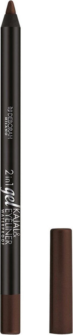 Deborah Milano 2in1 Gel Kajal & Waterproof Eyeliner - 5 Brown