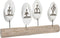 Decoratieve figuren DKD Home Decor 56 x 8 x 31 cm Bruin Aluminium Wit Mangohout Yoga