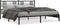 vidaXL - Bedframe - met - hoofdbord - metaal - zwart - 180x200 - cm