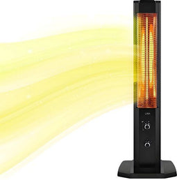 Lina Infrarood Verwarming 1200W - Energiezuinige Elektrische Kachel - Zwart