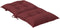 vidaXL - Stoelkussens - 2 - st - lage - rug - 100x50x7 - cm - stof - gemêleerd - wijnrood