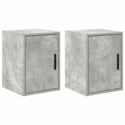 vidaXL - Garagewandkasten - 2 - st - bewerkt - hout - betongrijs