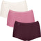 sloggi Basic+ Maxi C3P - Dames Onderbroek - 3-pack - Roze Bordeaux Vanille