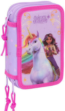 Unicorn Academy - Gevuld Etui - 37 stuks - 3 ritsvakken - 19.5 x 12.5 x 5.5 cm (37 stuks)