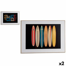 Canvas Branding - Canvas 81,5 x 3 x 121,5 cm - Zwart (2 stuks)