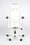 Linea Tekna White 01/PT - Bureaustoel - Ergonomisch EN1335 - Met hoofdsteun - Multi verstelbaar- Wit/Blauw