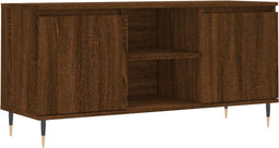 vidaXL - Tv-meubel - 104x35x50 - cm - bewerkt - hout - bruin - eikenkleur