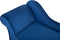 BIARRITZ - Chaise longue - Marineblauw - Linkerzijde - Fluweel