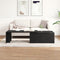 vidaXL - Salontafel - Zwart - Eiken - 150x50x35 - cm - Gelaagd - Hout