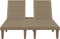 vidaXL - Ligbed - 2-persoons - 155x138x83 - cm - polypropeen - lichtbruin