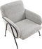 TRYSNES - Fauteuil - Zwart/Wit - Polyester