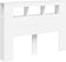 Hoofdeinde met LED 140x18,5x103,5 cm bewerkt hout wit
