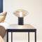 Atmooz - Tafellamp Flight - Slaapkamer / Woonkamer - Industrieel - Zwart - rookgrijs glas - Hoogte 150cm - Metaal en Glas