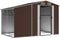 vidaXL - Tuinschuur - 277x192,5x179 - cm - gegalvaniseerd - staal - bruin