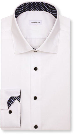 Seidensticker New Kent - Overhemd - Slim Fit - Extra Lange Mouwen - Wit - Maat 44