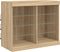 vidaXL - Dressoir - met - LED-verlichting - 81x37x67 - cm - sonoma - eikenkleurig