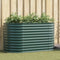 vidaXL - Tuin - Verhoogd - Bed - Groen - Gegalvaniseerd - staal - 160 - x - 80 - x - 81 - cm