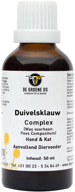 Groene Os Duivelsklauw complex - Kruidendruppels hond/kat - 50 Milliliter