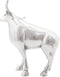 vidaXL - Stier - Sculptuur - Zilver - 20x17x23 - cm - van - Aluminium