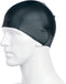 Speedo Plain Moulded Silicone Cap - Badmuts - Ergonomisch 3D design - Zwart