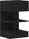 vidaXL - Nachtkastje - 2 - stuks - Zwart - Eiken - 40x35x65 - cm - Engineered - Wood