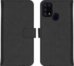 iMoshion Hoesje Geschikt voor Samsung Galaxy M31 Hoesje Met Pasjeshouder - iMoshion Luxe Bookcase - Zwart