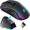 Blaze Y Draadloze Gaming Muis met Oplaadstation - Zwart