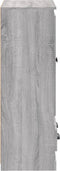 vidaXL - Hoge - kast - 60x35,5x103,5 - cm - bewerkt - hout - grijs - sonoma - eikenkleur