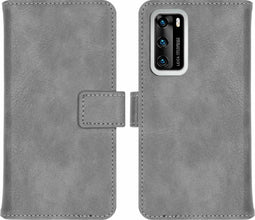 iMoshion Hoesje Geschikt voor Huawei P40 Hoesje Met Pasjeshouder - iMoshion Luxe Bookcase - Grijs