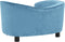 vidaXL - Hondenbank - 69x49x40 - cm - pluche - turquoise