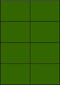 Groene A4 etiketten 105 x 74 mm (100 vel)