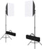 vidaXL - Fotostudioset - met - softboxlampen, - achtergrond - en - reflector