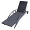 vidaXL - Ligbed - met - kussen - en - wieltjes - poly - rattan - zwart