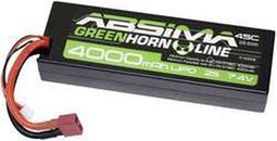 Absima LiPo accupack 7.4 V 4000 mAh Aantal cellen: 2 45 C Box hardcase T-stekkersysteem