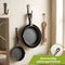 HI NATURE™ Koekenpannen - Gietijzeren Pannenset 3 - Skillet Cast Iron - Pannen Incl Siliconen Handvaten - Hapjespan - Bakpannensets - BBQ & Induct