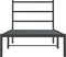 vidaXL - Bedframe - met - hoofdbord - metaal - zwart - 90x200 - cm