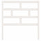 vidaXL - Hoofdbord - 81x4x100 - cm - massief - grenenhout - wit