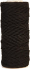 Bouhon macramétouw 200 g , ca.130 m, dikte: 2 mm, zwart