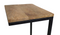 HSM Collection bijzettafel - mangohout & metaal - 38x32x65 cm - bruin