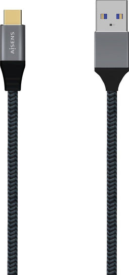 AISENS A107-0630 USB-kabel 0,5 m USB 3.2 Gen 2 (3.1 Gen 2) USB C USB A Grijs