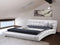 LILLE - Tweepersoonsbed - Wit - 180 x 200 cm - Leer