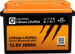 LIONTRON LiFePO4 batterij Smart BMS 12.8V, 200Ah - volledige vervanging voor 12 volt loodbatterijen